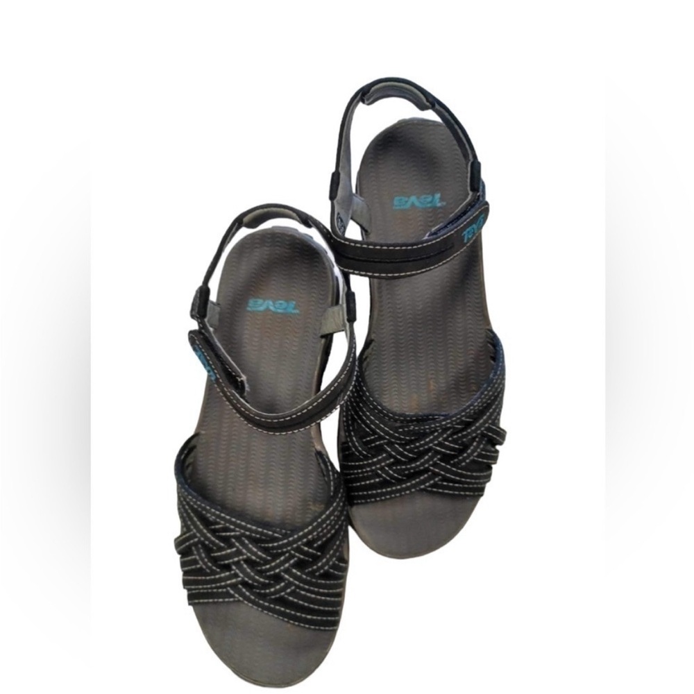 Teva 4187 Haloa Sandals Leather Flats Slingbacks Strappy Womens size 6